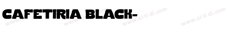cafetiria black字体转换